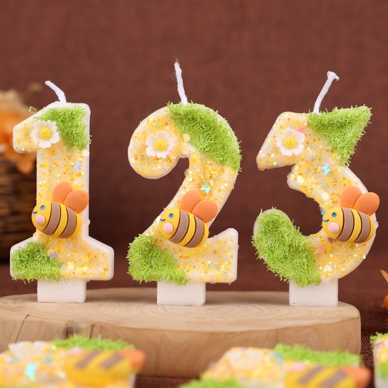 Bougie numérique abeille verte - Holiday Candle Set avis et prix